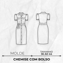Molde de chemise com bolso by Wania Machado Molde de chemise com bolso by Wania Machado
