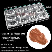 Molde de Chocolate em Formato de Coelhinho da Páscoa - Policarbonato