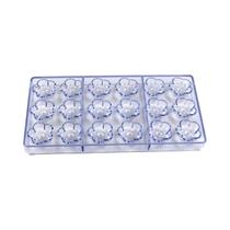 Molde De Chocolate Em Policarbonato Formato De Flores Esféricas Ferramentas De Confeitaria 1Pçs