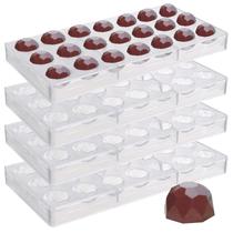 Molde de chocolate Yopay 84 Grades em forma de diamante de policarbonato