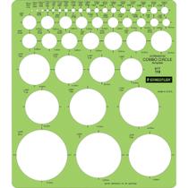 Molde de Círculos STAEDTLER Combo 977 110 com 45 Círculos Molde de Círculos STAEDTLER Combo 977 110 com 45 Círculos