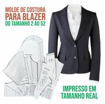 Molde de Costura - Blazer - Moda Feminina - 2 ao 52 - Moldes e Recortes