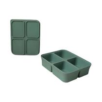 Molde de Cubo de Gelo de Silicone com 12 Grades - Bandeja Quadrada de Fácil Liberação