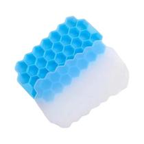 Molde de Cubo de Gelo de Silicone Grande Capacidade - Bandejas Reutilizáveis e Sem BPA