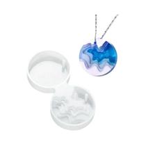 Molde De Fundição De Pingente De Silicone De Onda Do Mar Para Chaveiro DIY Joias De Resina Epóxi