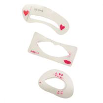 Molde de maquiagem 3 x 1 olhos sobrancelhas e boca Molde de maquiagem 3 x 1 olhos sobrancelhas e boca