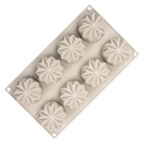 Molde de mousse de silicone em forma de diamante - 8 cavidades para assar Molde de mousse de silicone em forma de diamante - 8 cavidades para assar