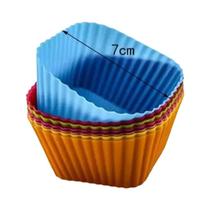 Molde De Muffin De Silicone Redondo Em Forma De Coração 6 12 Peças Bolo Cozimento Suprimentos De