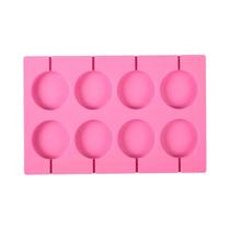 Molde De Pirulito De Silicone Com 8 Cavidades Para Crianças, Para Doces, Biscoitos De Chocolate,