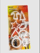 Molde De Plástico Uso Culinário Biscoito 8 Peças El0920 - ELITE