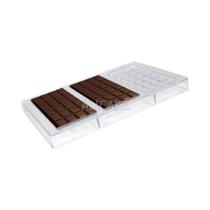 Molde De Policarbonato Com 3 Cavidades Para Barras De Chocolate, Formato De Bloco 3D, Ferramentas De