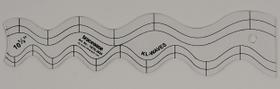 Molde de Quilting/Applique Edge Waves 26,7 cm, Espessura 1,6 mm, para Costura e Patchwork - Traceease Molde de Quilting/Applique Edge Waves 26,7 cm, Espessura 1,6 mm, para Costura e Patchwork - Traceease