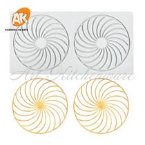 Molde De Renda De Bolo De Silicone Flor 5 Estilos Ferramenta De Decoração De Bolo Borda Cozinha
