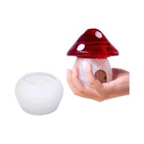 Molde De Resina De Cogumelo Fofo Com Tampa, Moldes De Silicone Para Caixas De Armazenamento De Molde De Resina De Cogumelo Fofo Com Tampa, Moldes De Silicone Para Caixas De Armazenamento De