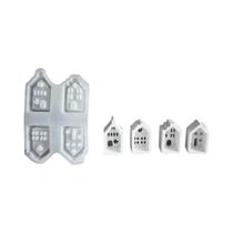 Molde De Resina De Silicone Estilo Europeu Para DIY, Decoração De Atmosfera Com Pendentes De Gesso,