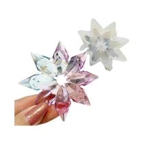 Molde De Resina Epóxi Em Forma De Floco De Neve Para Pingente De Árvore De Natal Molde De Silicone