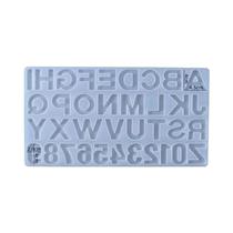Molde De Resina Para Pingente De Letra Do Alfabeto, Molde De Silicone Para Chaveiro De Epóxi