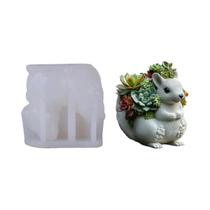 Molde De Resina Para Vaso De Flor Em Forma De Esquilo Fofo, Molde Para Fundição, Copo De Vela, Caixa