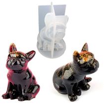 Molde de resina Wokex Crystal Epoxy 3D French Bulldog Silicone UV