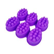 Molde De Sabão De Silicone 3D Em Forma De Massagem Oval Para Fabricação De Sabão Terapêutico E