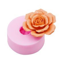 Molde de sabão Wokex 3D Flower Rose Fondant Cake Silicone