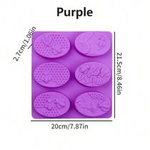 Molde de Sabonete Artesanal feito à mão Forma Vela 6 Cav Mel Abelha