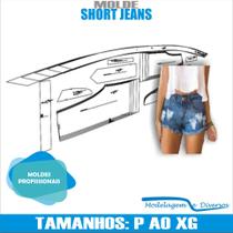 Molde De Short Jeans, Modelagem&Diversos, Tamanhos P Ao Extg