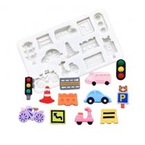 Molde de Silcone Transportes - Carros e Placas de Transito