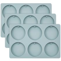 Molde de Silicona Redondo para Cera y Epoxi Patelai 3 Piezas