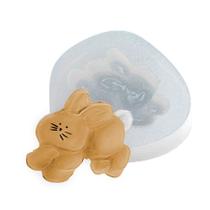 Molde De Silicone 014 - Coelho P. Correndo - Páscoa Flexarte