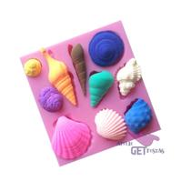 Molde de silicone - 10 conchas diferentes