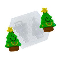 Molde De Silicone 164 - Dupla De Árvores De Natal - Natal Molde De Silicone 164 - Dupla De Árvores De Natal - Natal