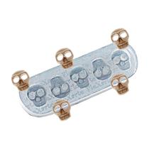 Molde De Silicone 186 - Quinteto Mini Caveiras - Halloween Molde De Silicone 186 - Quinteto Mini Caveiras - Halloween