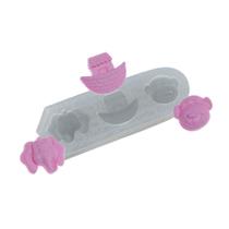 Molde De Silicone 187 - Safari Elefante Macaco Arca Animais