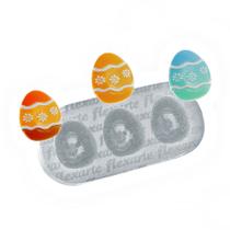 Molde De Silicone 278 - Trio De Ovinhos De Dubai - Páscoa