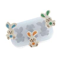 Molde De Silicone 283 - Trio Coelhos 1 - Páscoa - Flexarte Molde De Silicone 283 - Trio Coelhos 1 - Páscoa - Flexarte