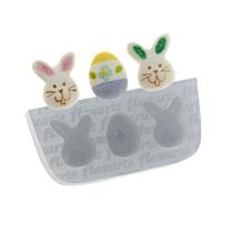 Molde De Silicone 285 - Dupla De Coelhos + Ovo - Páscoa Molde De Silicone 285 - Dupla De Coelhos + Ovo - Páscoa