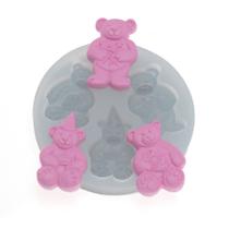 Molde De Silicone 293 - Trio De Ursos Animais Ursinhos Bebê