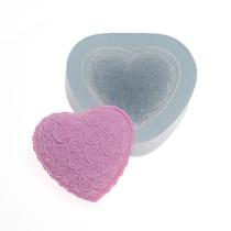 Molde De Silicone 331 - Coração De Rosas Pequeno - Feminino Molde De Silicone 331 - Coração De Rosas Pequeno - Feminino