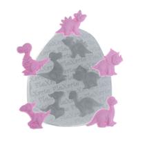 Molde De Silicone 388 - Mini Baby Dinossauros Bebê - Animais Molde De Silicone 388 - Mini Baby Dinossauros Bebê - Animais