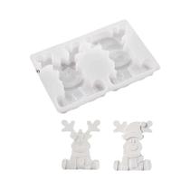 Molde De Silicone 3D Criativo De Rena Para DIY, Ornamento De Natal, Presente Artesanal De Casal De