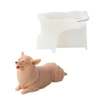 Molde De Silicone 3D De Cachorrinho Schnauzer DIY Para Fazer Velas De Resina E Decoração De Casa