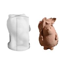 Molde De Silicone 3D De Capivara Flexível Reutilizável Antiaderente Para Bolo, Sorvete, Pudim E Molde De Silicone 3D De Capivara Flexível Reutilizável Antiaderente Para Bolo, Sorvete, Pudim E