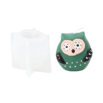 Molde De Silicone 3D De Coruja Fofa Para Velas, Sabonetes Artesanais E Resina - Decoração De Casa E