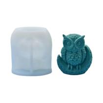Molde De Silicone 3D De Coruja Para Sabão, Resina, Gesso, Chocolate, Cubos De Gelo, DIY, Feito À Mão