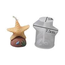 Molde De Silicone 3D De Estrela-do-mar, Concha E Cavalo-marinho Para Artesanato DIY De Sabonetes,