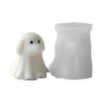 Molde De Silicone 3D De Gato E Cachorro Para Velas De Halloween - Série Fantasma Assustador Para Molde De Silicone 3D De Gato E Cachorro Para Velas De Halloween - Série Fantasma Assustador Para