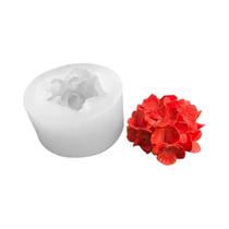 Molde De Silicone 3D De Hortênsia Para Decoração De Bolos, Molde De Vela Aromática, Flor De Gesso
