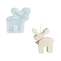 Molde De Silicone 3D De Papai Noel Para Velas, Molde De Artesanato De Natal Para Decoração De Casa