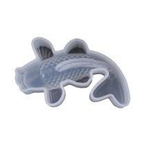 Molde De Silicone 3D De Peixe Dourado E Peixe Koi Para Resina, Transparente, Para Fabricação De